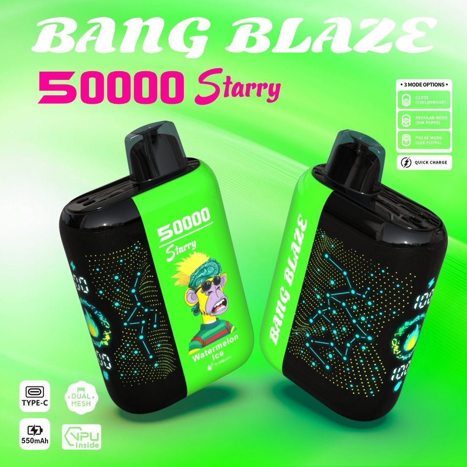 Bang Blaze Starry 50000 Puffs – Menj tovább, pörögj hosszabban! - Nebulux Vape