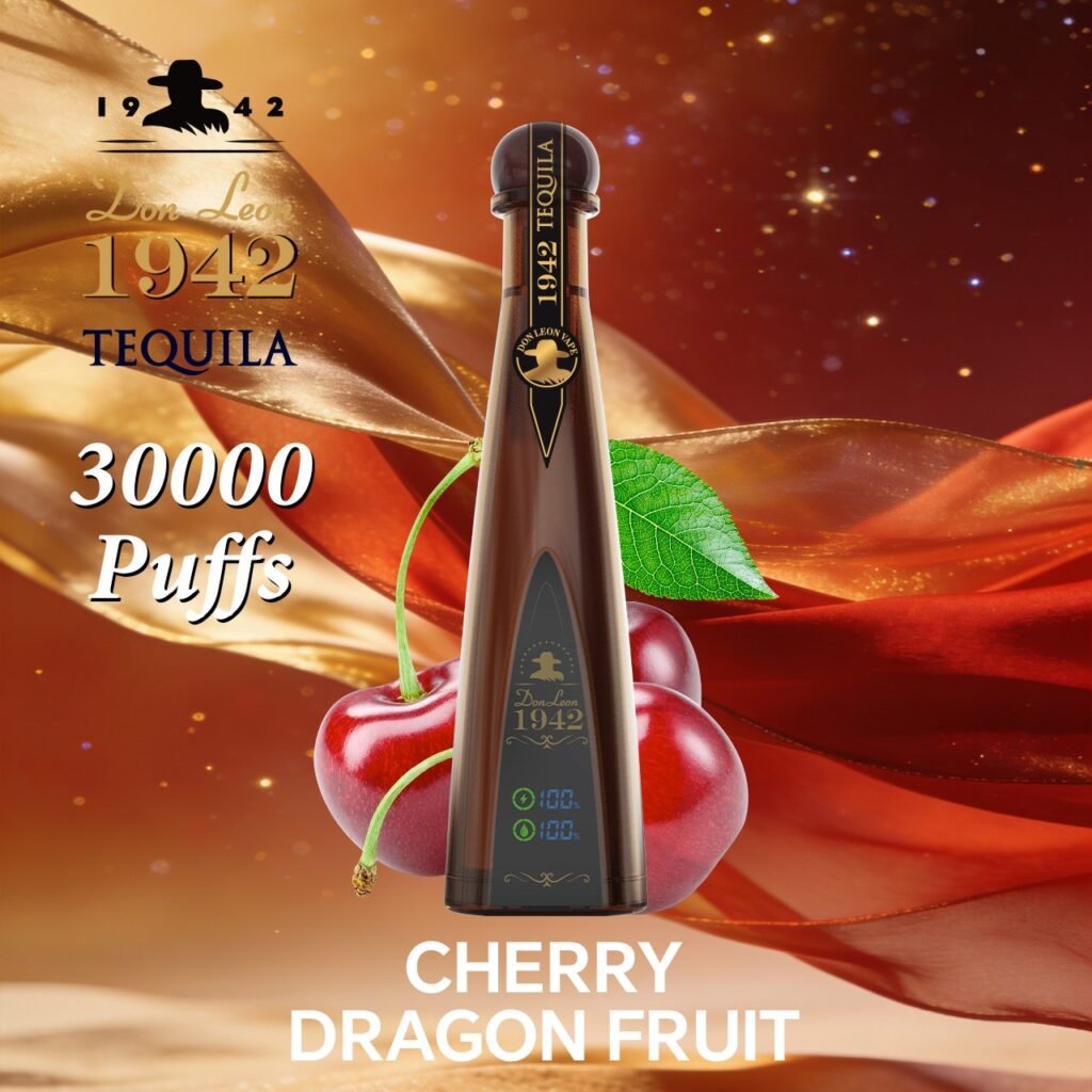 Solaris Tequila Don Leon 1942 – 30,000 Puffs Egyszerhasználatos Vape, Luxus Dizájn LED-es Akkumulátorral - Nebulux Vape