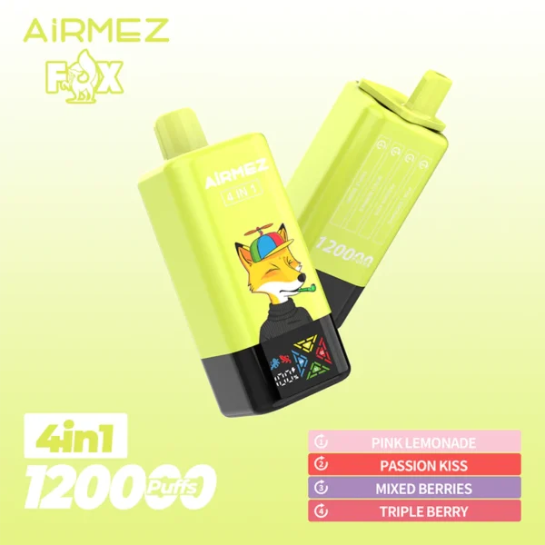Airmez FOX 4IN1 120k Eldobható Vape Device 120000 Fújás – termékkép