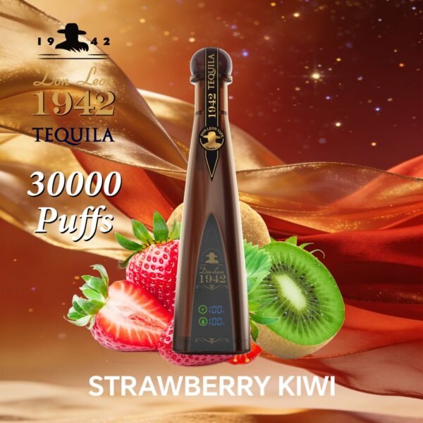 Solaris Tequila Don Leon 1942 – 30,000 Puffs Egyszerhasználatos Vape, Luxus Dizájn LED-es Akkumulátorral – termékkép