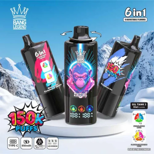 2025121023093667029 Bang Legend 150K Puffs - Az új generációs 6 az 1-ben eldobható e-cigi – termékkép