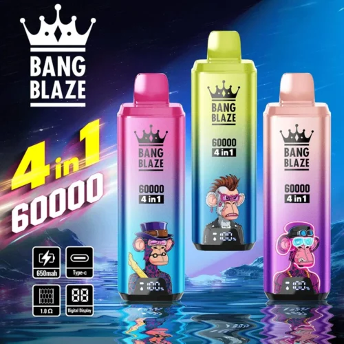 24h-vape-bang-blaze-60000-60k-puffs-main-image.jpg.webp Bang Blaze 60000 Puffs 4 az 1-ben Aromás Vape – Egyszer használatos Vape – termékkép