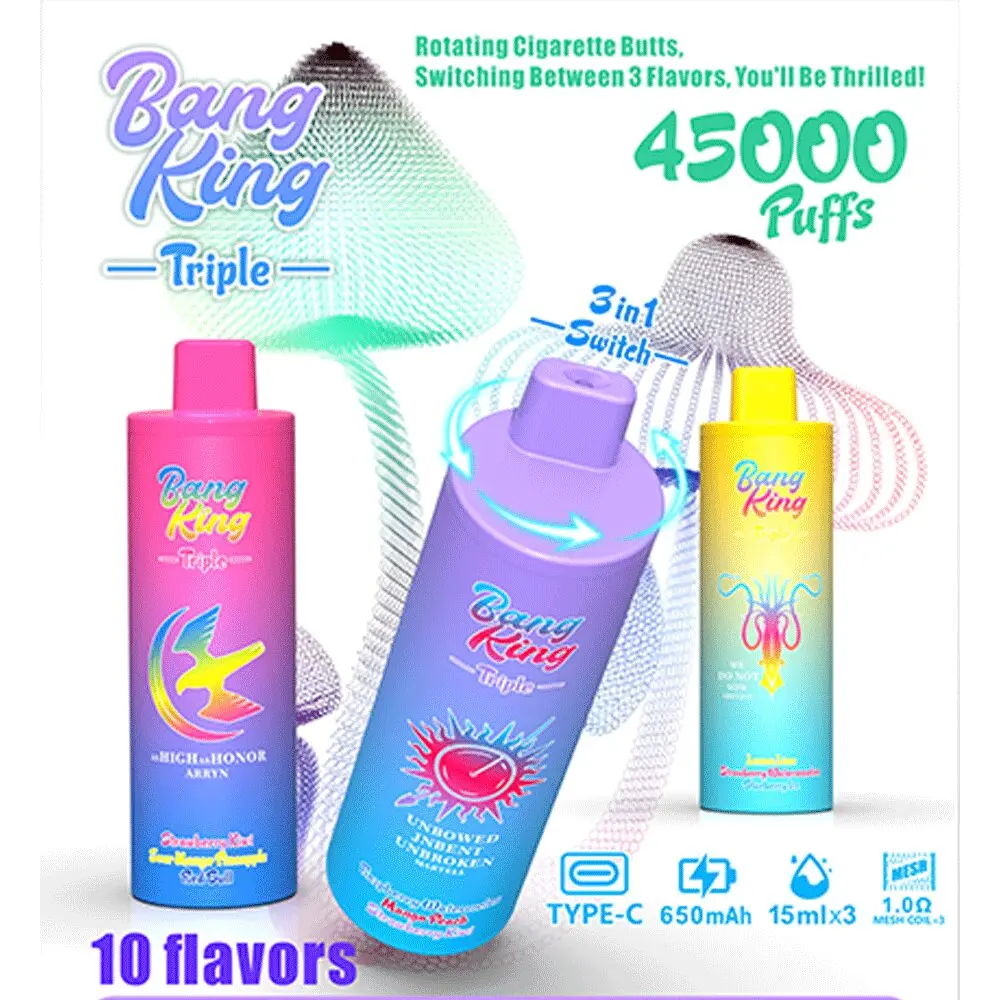 24h vape bang king triple 45000 45k puffs main image jpg - Nebulux Vape