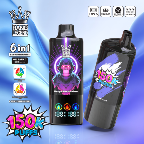 24hvape-bang-legend-150k-6-in-1grape-ice-grape-bubble-gum-raspberry-grapes-grape-ice-grape-bubble-gum-grape-ice-raspberry-grapes-grape-bubble-gum-raspberry-grapes Bang Legend 150K Puffs - Az új generációs 6 az 1-ben eldobható e-cigi – termékkép