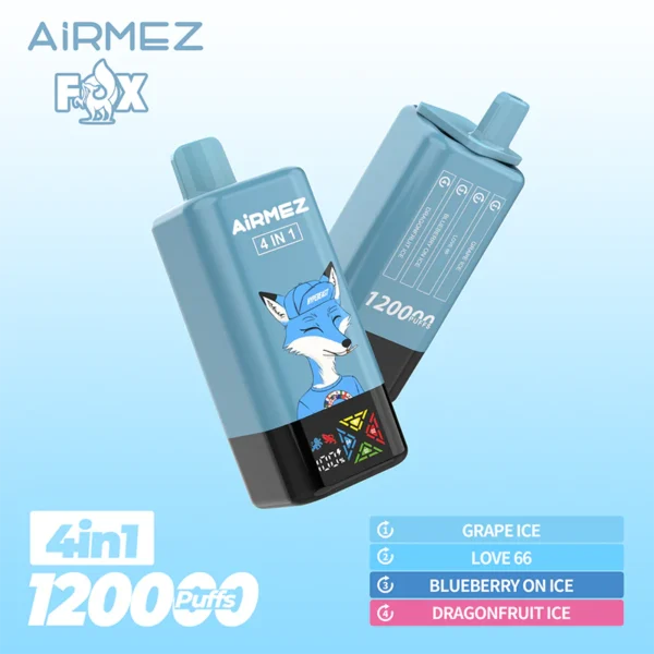 Airmez FOX 4IN1 120k Eldobható Vape Device 120000 Fújás – termékkép