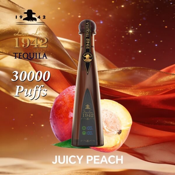 Solaris Tequila Don Leon 1942 – 30,000 Puffs Egyszerhasználatos Vape, Luxus Dizájn LED-es Akkumulátorral – termékkép