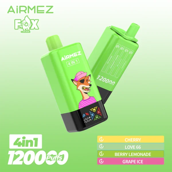 Airmez FOX 4IN1 120k Eldobható Vape Device 120000 Fújás – termékkép