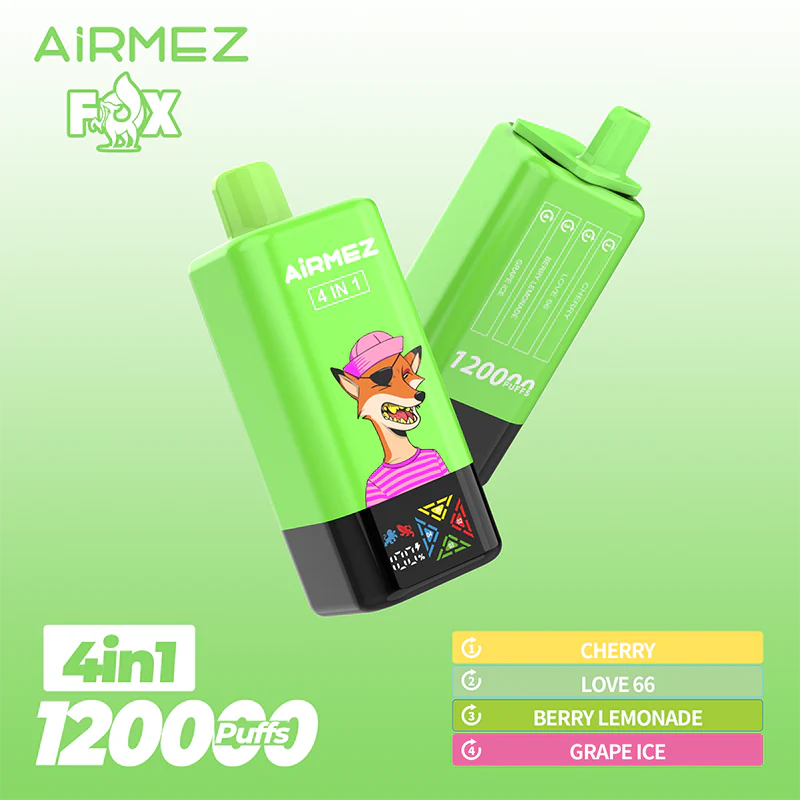 Airmez FOX 4IN1 120k Eldobható Vape Device 120000 Fújás - Nebulux Vape