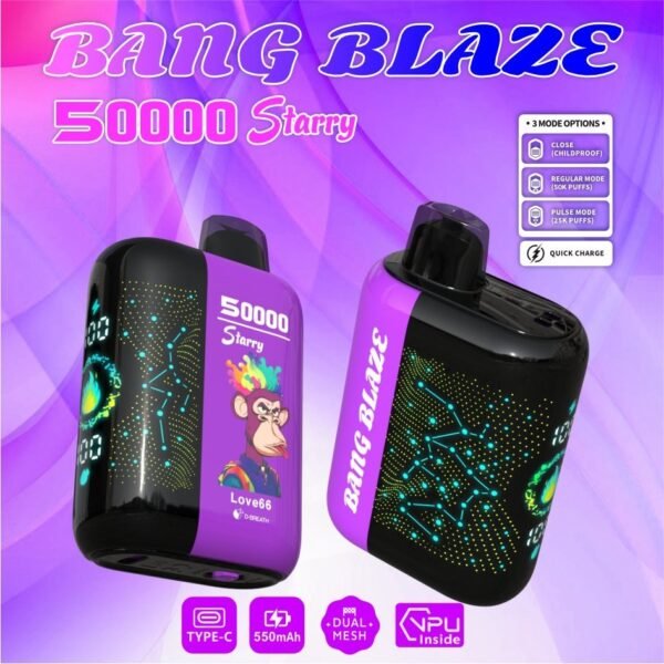 5.jpg Bang Blaze Starry 50000 Puffs – Menj tovább, pörögj hosszabban! – termékkép