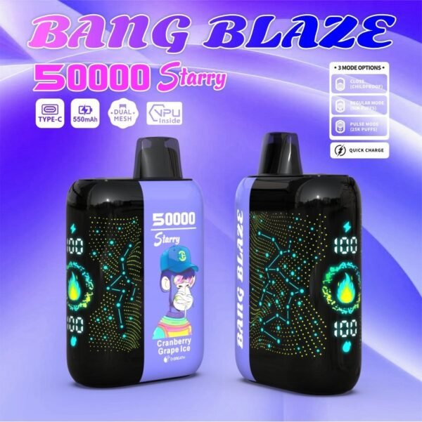 6.jpg Bang Blaze Starry 50000 Puffs – Menj tovább, pörögj hosszabban! – termékkép