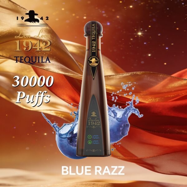Solaris Tequila Don Leon 1942 – 30,000 Puffs Egyszerhasználatos Vape, Luxus Dizájn LED-es Akkumulátorral – termékkép