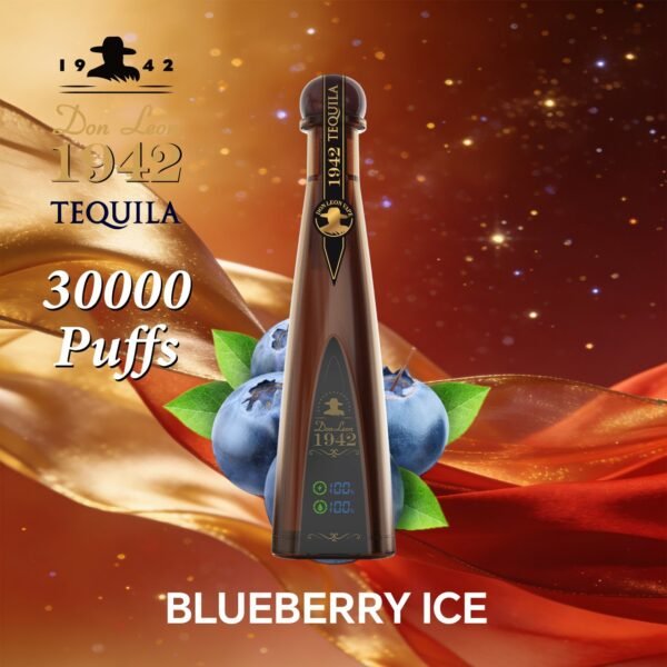 Solaris Tequila Don Leon 1942 – 30,000 Puffs Egyszerhasználatos Vape, Luxus Dizájn LED-es Akkumulátorral – termékkép