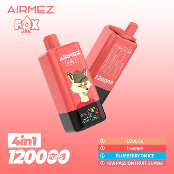 Airmez FOX 4IN1 120k Eldobható Vape Device 120000 Fújás – termékkép