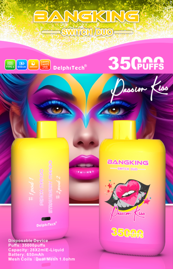 Bang Switch Duo 35000 Puffs - Egyszer használatos Vape Két Íz Kombinációval – termékkép