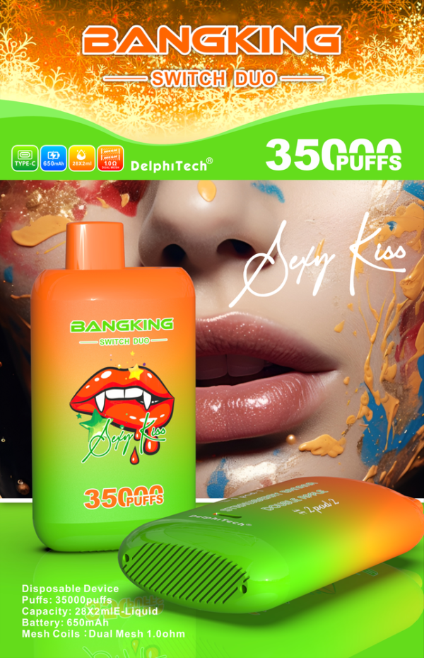 Bang Switch Duo 35000 Puffs - Egyszer használatos Vape Két Íz Kombinációval – termékkép