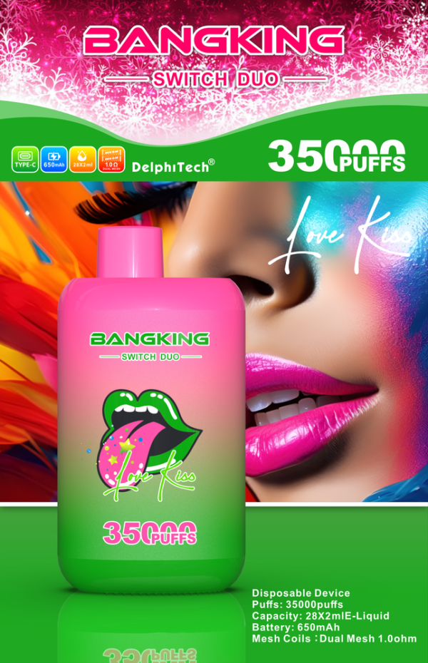 Bang Switch Duo 35000 Puffs - Egyszer használatos Vape Két Íz Kombinációval – termékkép