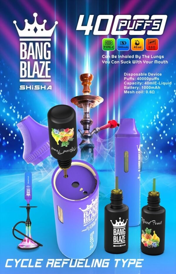 Bang-Blaze-40000-Puffs-12.jpg Bang Blaze Shisha 40K Puffs - Az Élmény, Amire Vágytál! – termékkép
