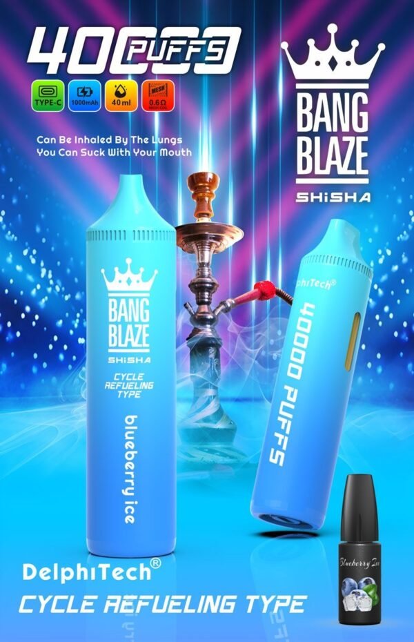 Bang-Blaze-40000-Puffs-7.jpg Bang Blaze Shisha 40K Puffs - Az Élmény, Amire Vágytál! – termékkép