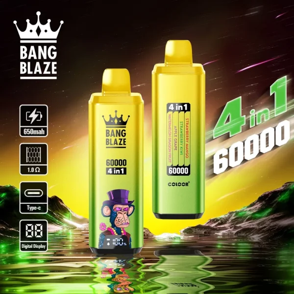 Bang-Blaze-60000-PUFFS-10.webp Bang Blaze 60000 Puffs 4 az 1-ben Aromás Vape – Egyszer használatos Vape – termékkép