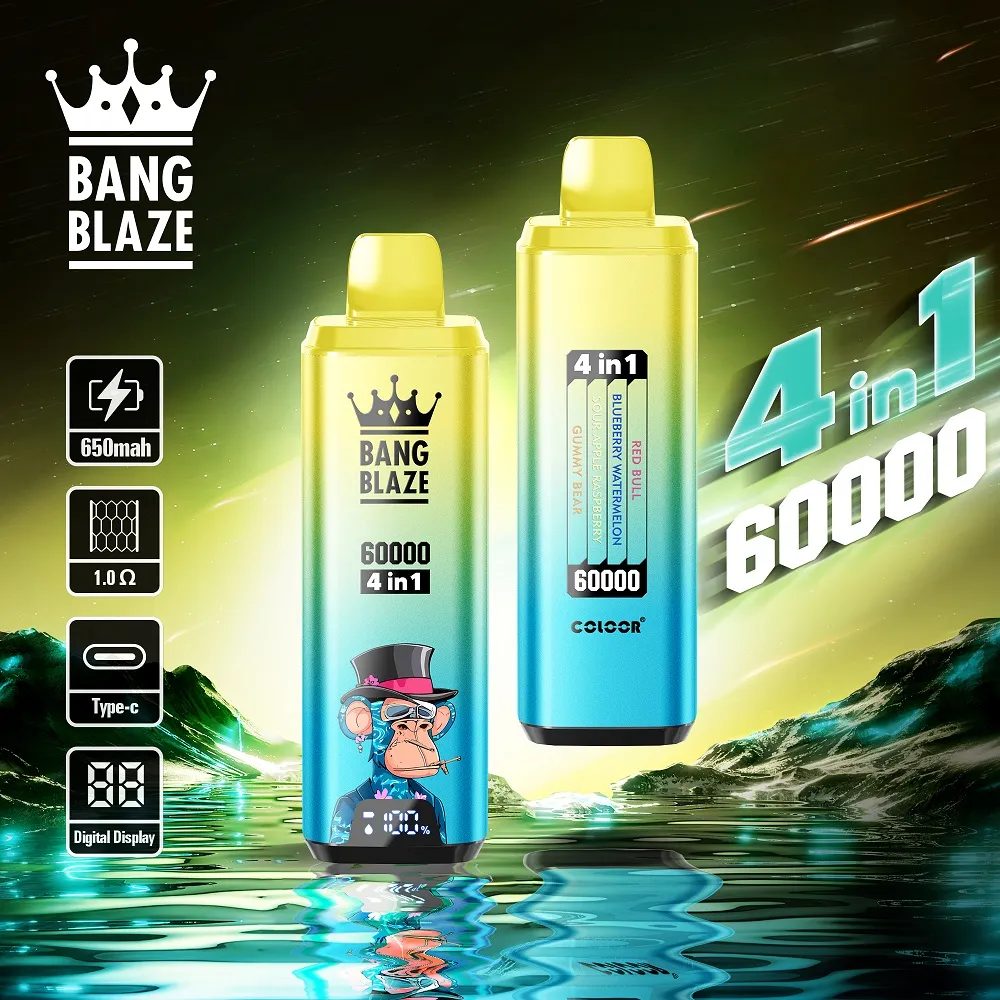 Bang Blaze 60000 Puffs 4 az 1-ben Aromás Vape – Egyszer használatos Vape - Nebulux Vape