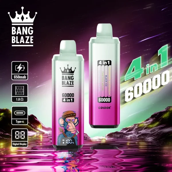 Bang-Blaze-60000-PUFFS-12.webp Bang Blaze 60000 Puffs 4 az 1-ben Aromás Vape – Egyszer használatos Vape – termékkép