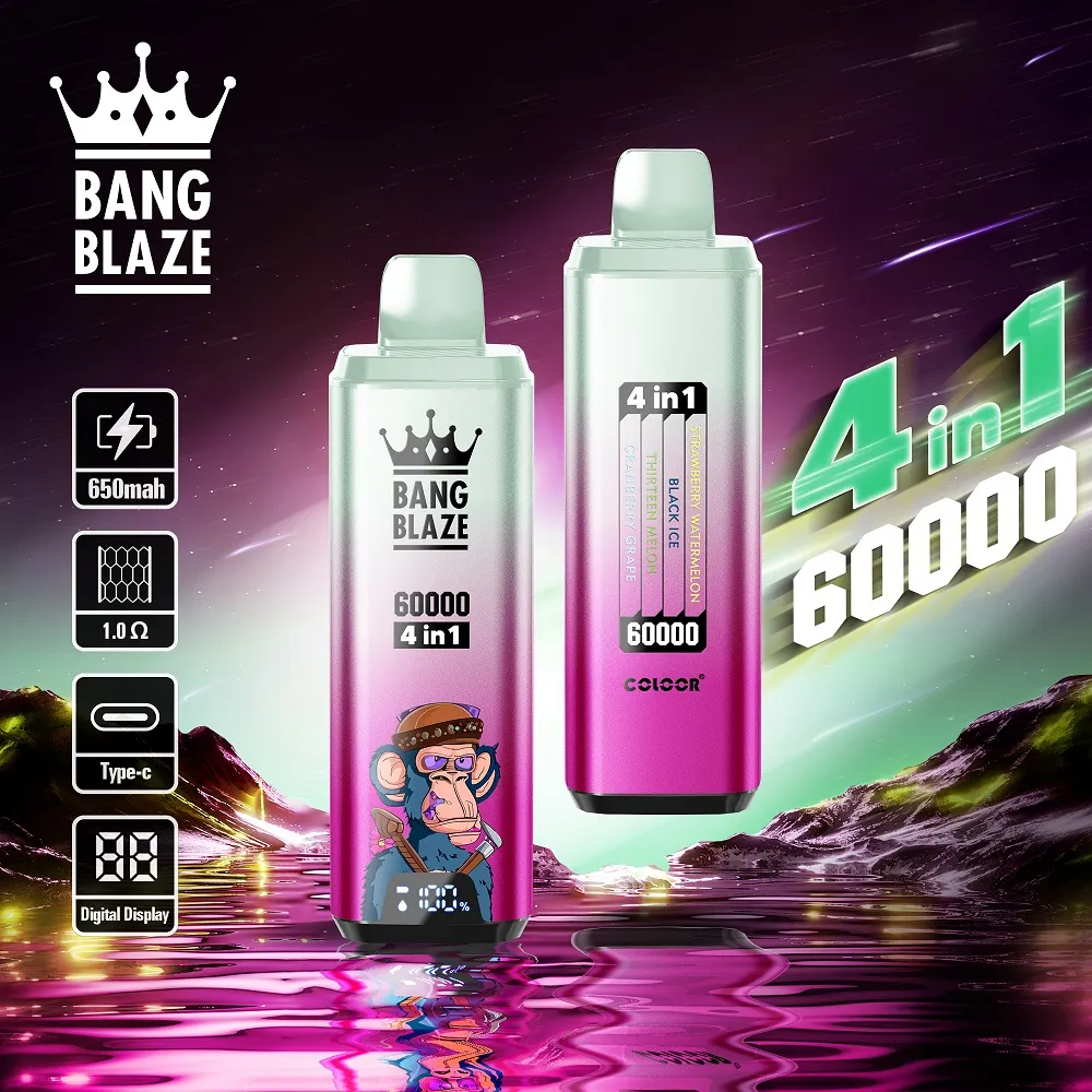 Bang Blaze 60000 Puffs 4 az 1-ben Aromás Vape – Egyszer használatos Vape - Nebulux Vape