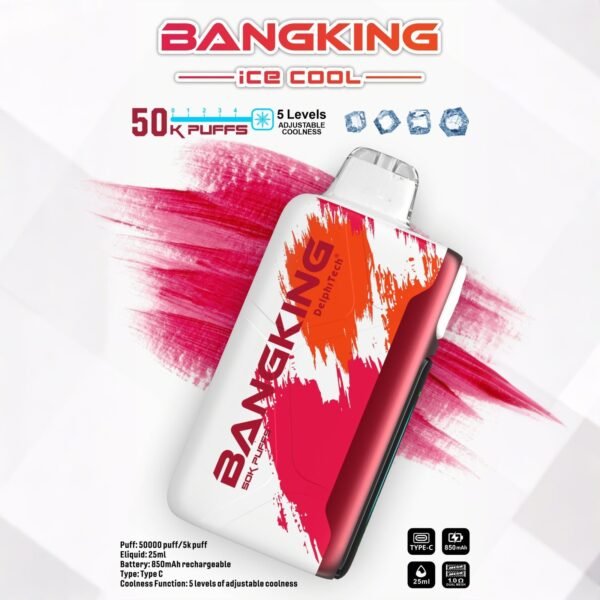Bang King Ice Cool 50000 - Eldobható Vape 50 000 fújással – termékkép