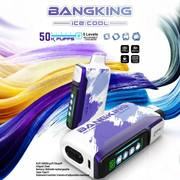 Bang King Ice Cool 50000 - Eldobható Vape 50 000 fújással – termékkép