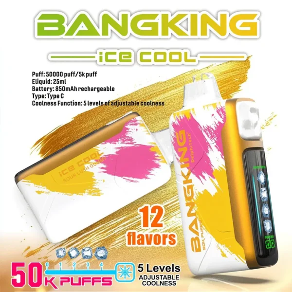 Bang King Ice Cool 50000 - Eldobható Vape 50 000 fújással – termékkép
