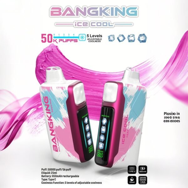 Bang King Ice Cool 50000 - Eldobható Vape 50 000 fújással – termékkép