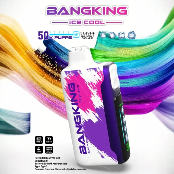 Bang King Ice Cool 50000 - Eldobható Vape 50 000 fújással – termékkép