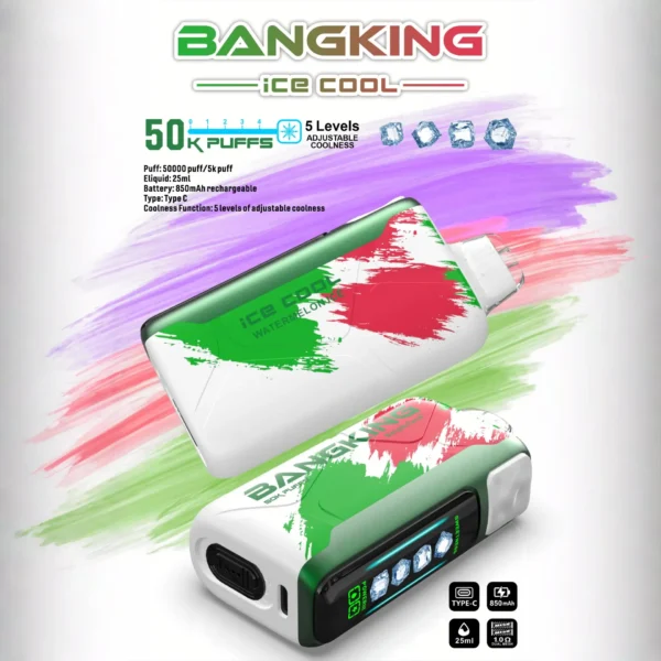 Bang King Ice Cool 50000 - Eldobható Vape 50 000 fújással – termékkép