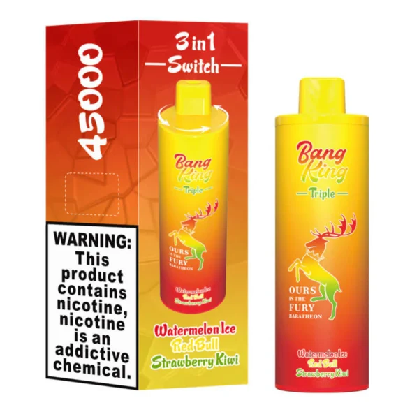 Bang-King-Triple-45000.webp Bang King Triple 45000 Puffs - Egyszeri Vape nagykereskedelemben – termékkép