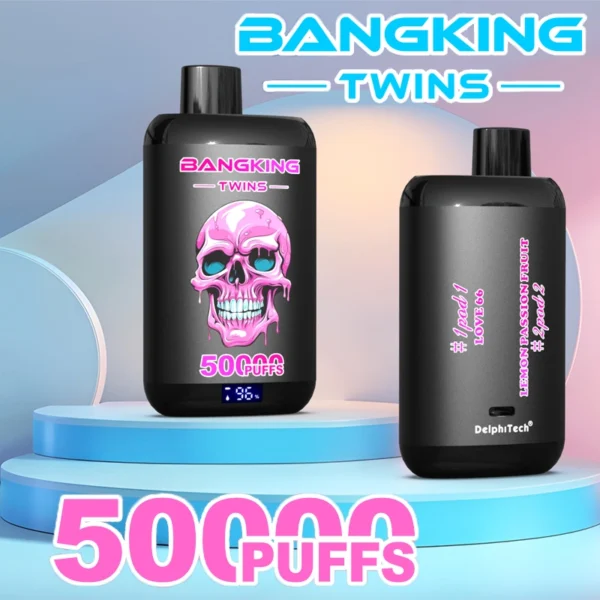 Bang-King-Twin-50000-Puffs-11.webp Bang King Twins 50000 Puffs – Kettős ízű, egyszer használatos vape nagykereskedelmi forgalmazásra – termékkép