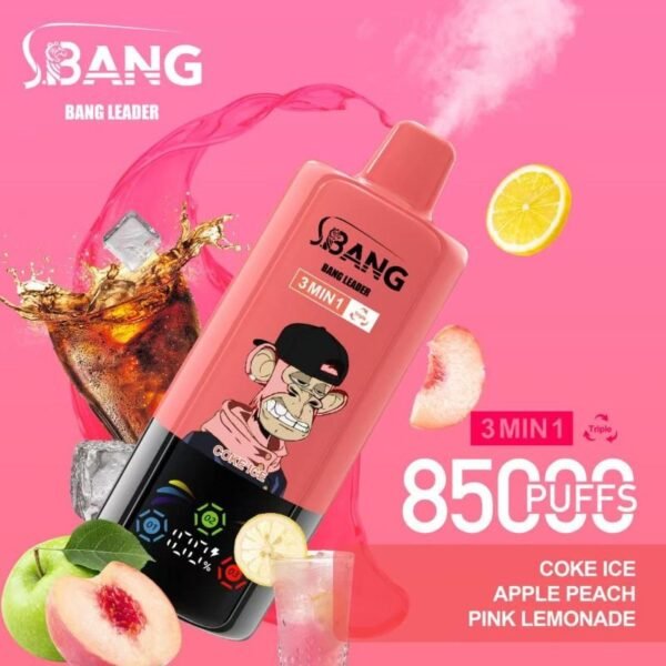 Bang-Leader-85000-puffs-5 Bang Leader 85K Puffs 3 in 1 – A három ízű, hosszú élettartamú vape élmény – termékkép