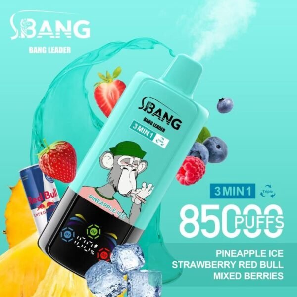 Bang-Leader-85000-puffs-7 Bang Leader 85K Puffs 3 in 1 – A három ízű, hosszú élettartamú vape élmény – termékkép