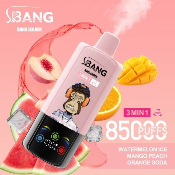 Bang-Leader-85000-puffs-8 Bang Leader 85K Puffs 3 in 1 – A három ízű, hosszú élettartamú vape élmény – termékkép