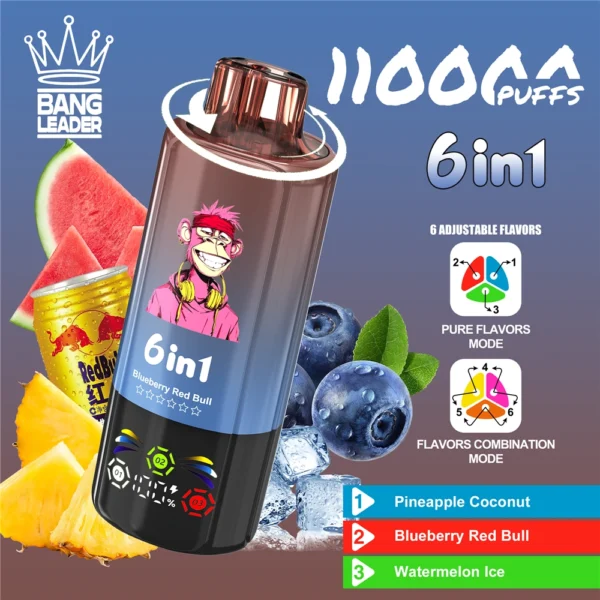 Bang-Leader-Disposable-Vape-110000-Puffs-Wholesale Bang Leader 110K 110000 Puffs – 6 íz egy készülékben – termékkép