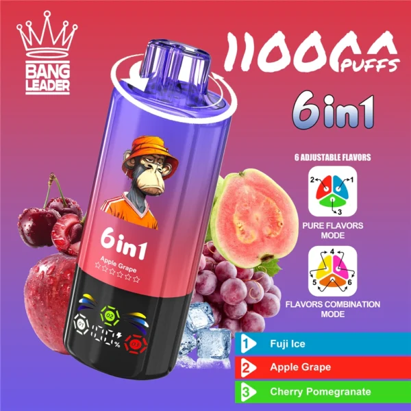 Bang-Leader-Disposable-Vape-110k-Puffs Bang Leader 110K 110000 Puffs – 6 íz egy készülékben – termékkép