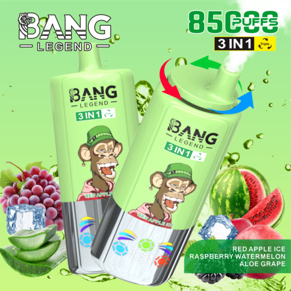 Bang-Legend-85000-Puffs-3-in-1-flavors-11.png Bang Legend 85,000 Puffs – 3 az 1-ben Ízek: A Tökéletes Élmény a Vaping Rajongóknak – termékkép