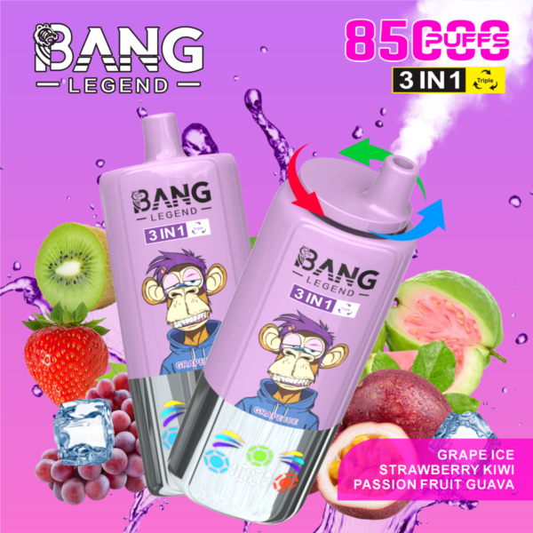 Bang-Legend-85000-Puffs-3-in-1-flavors-14.png Bang Legend 85,000 Puffs – 3 az 1-ben Ízek: A Tökéletes Élmény a Vaping Rajongóknak – termékkép