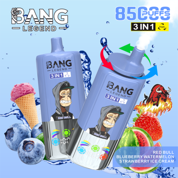 Bang-Legend-85000-Puffs-3-in-1-flavors-3.png Bang Legend 85,000 Puffs – 3 az 1-ben Ízek: A Tökéletes Élmény a Vaping Rajongóknak – termékkép