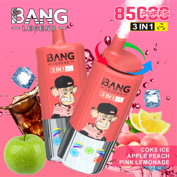 Bang-Legend-85000-Puffs-3-in-1-flavors-4.png Bang Legend 85,000 Puffs – 3 az 1-ben Ízek: A Tökéletes Élmény a Vaping Rajongóknak – termékkép