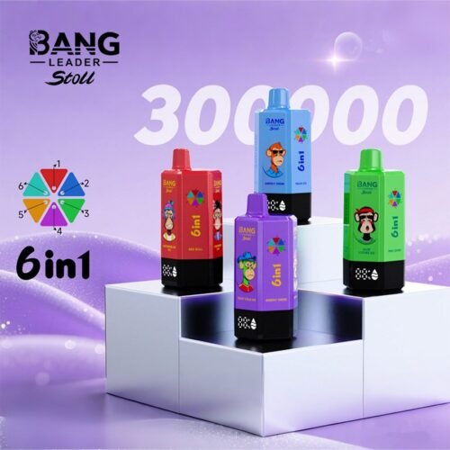 Bang_leader_stoll_300000_puffs_vape1 BANG LEADER STOLL 300K Puffs 6 in 1 Taste Disposable Vapes Wholesale Bulk Buy Rechargeable Ultra – termékkép