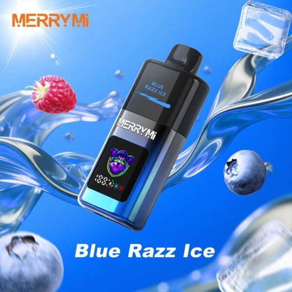 Blue-Razz-Ice Merry Mi Mecha Pro 35000 Puffs – Smart Display kijelzős eldobható vape Turbo és Normal móddal – termékkép