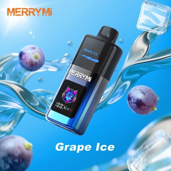 Grape-Ice Merry Mi Mecha Pro 35000 Puffs – Smart Display kijelzős eldobható vape Turbo és Normal móddal – termékkép