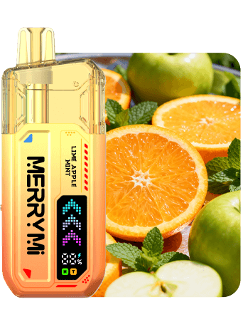 Lime-Apple-Mint Merry Mi Mecha X 36000 Puffs Eldobható Vape – Turbo Mode & HD Display – termékkép