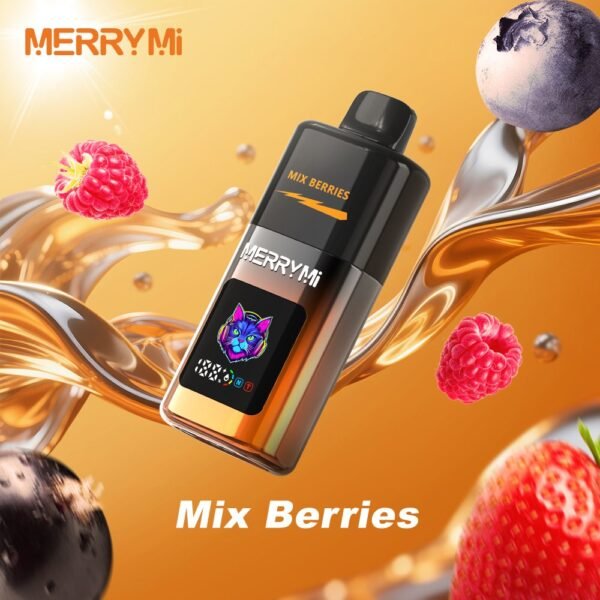 Mix-Berries Merry Mi Mecha Pro 35000 Puffs – Smart Display kijelzős eldobható vape Turbo és Normal móddal – termékkép