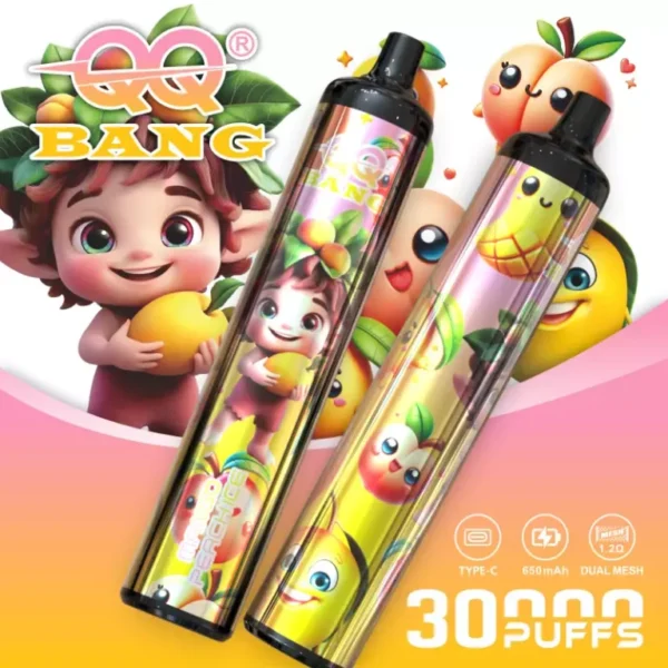 QQ-BANG-30000-Puffs-DSK083-30K-Rechargeable-Disposable-Vapes-2 🔥 QQ Bang 30K – 30 000 Puff Eldobható Vape | Crystal Pen Design, Egyszerű Hordozható Vape – termékkép