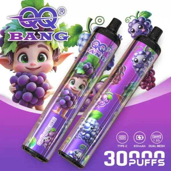 QQ-BANG-30000-Puffs-DSK083-30K-Rechargeable-Disposable-Vapes-4 🔥 QQ Bang 30K – 30 000 Puff Eldobható Vape | Crystal Pen Design, Egyszerű Hordozható Vape – termékkép